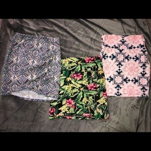 Bundle of 3 Body Con Skirts